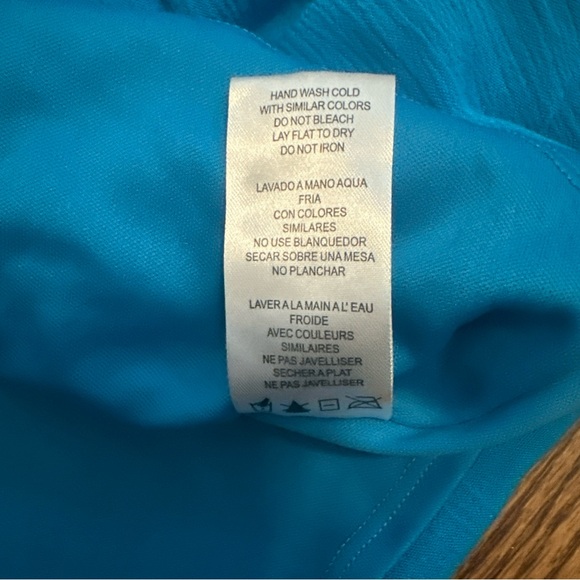 Nina Leonard Vibrant Blue Women's Blouse - Picture 5 of 6